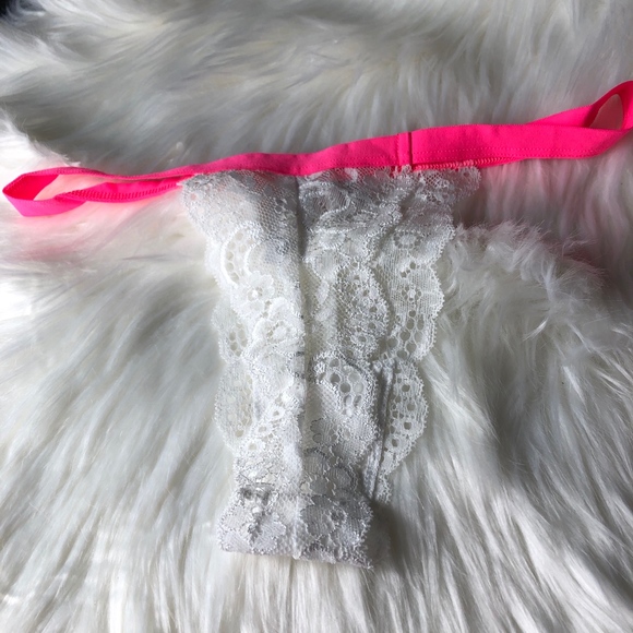 White Lace G String Size Small - Picture 4 of 4